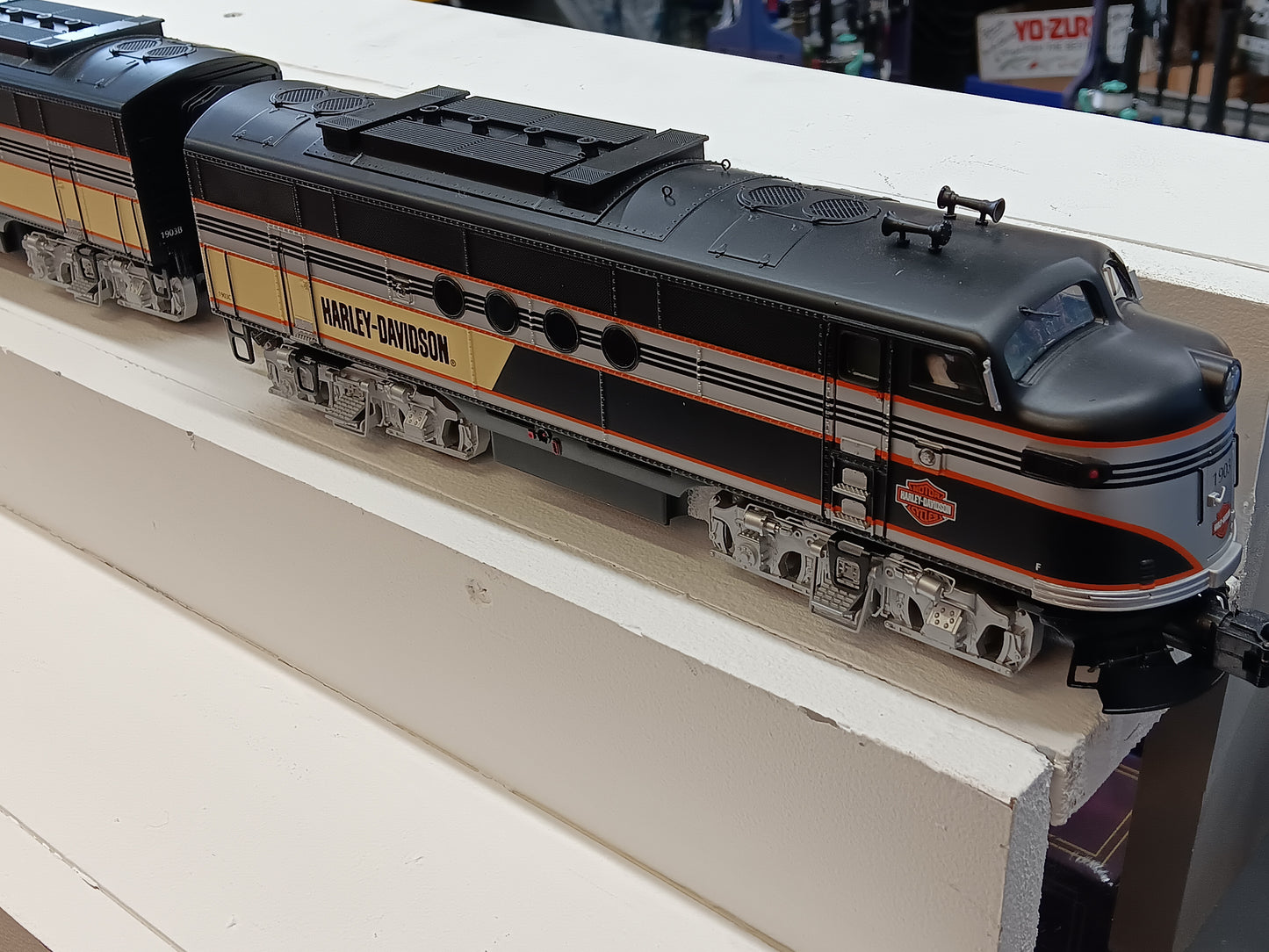 ( Sold Out ) MTH Premier # 20-2563-1 ( Rare ) Harley-Davidson O Scale Premier FT ABA Diesel Set - With Proto-Sound 2.0