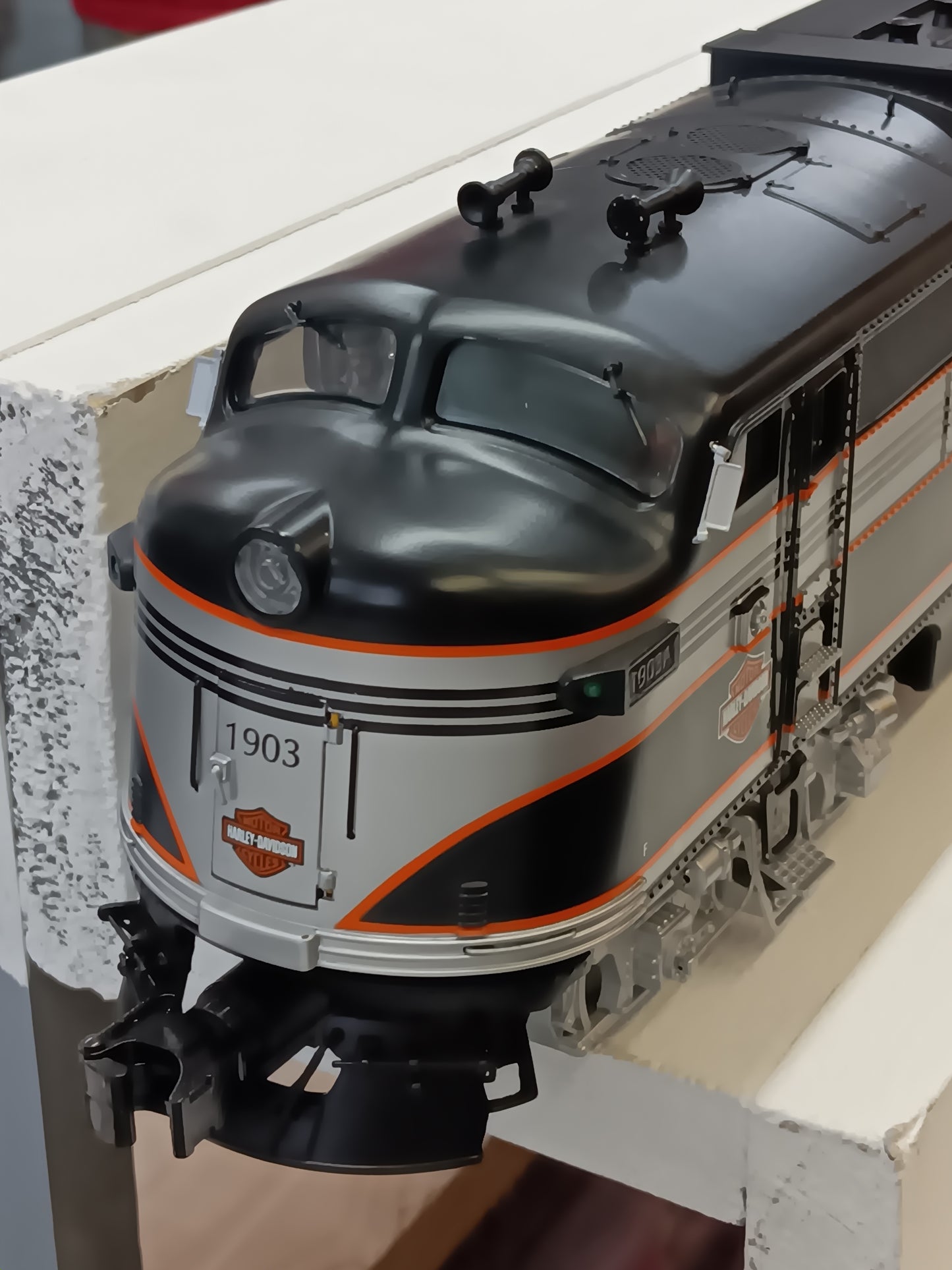 ( Sold Out ) MTH Premier # 20-2563-1 ( Rare ) Harley-Davidson O Scale Premier FT ABA Diesel Set - With Proto-Sound 2.0