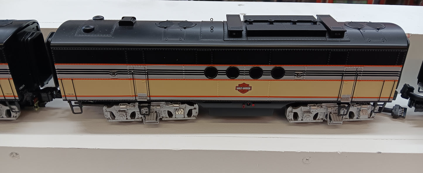 ( Sold Out ) MTH Premier # 20-2563-1 ( Rare ) Harley-Davidson O Scale Premier FT ABA Diesel Set - With Proto-Sound 2.0