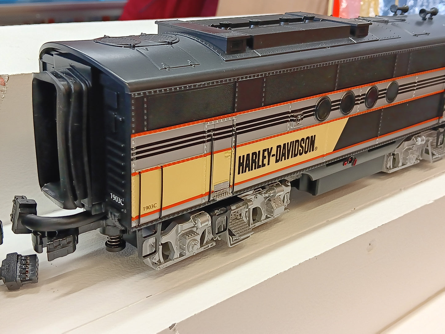 ( Sold Out ) MTH Premier # 20-2563-1 ( Rare ) Harley-Davidson O Scale Premier FT ABA Diesel Set - With Proto-Sound 2.0