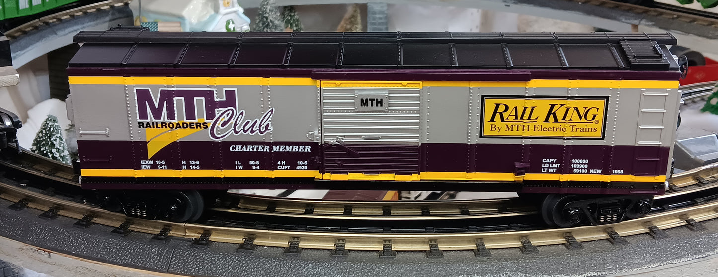MTH RailKing # 30-7423 O Gauge MTH RailRoaders Club 1998 Box Car