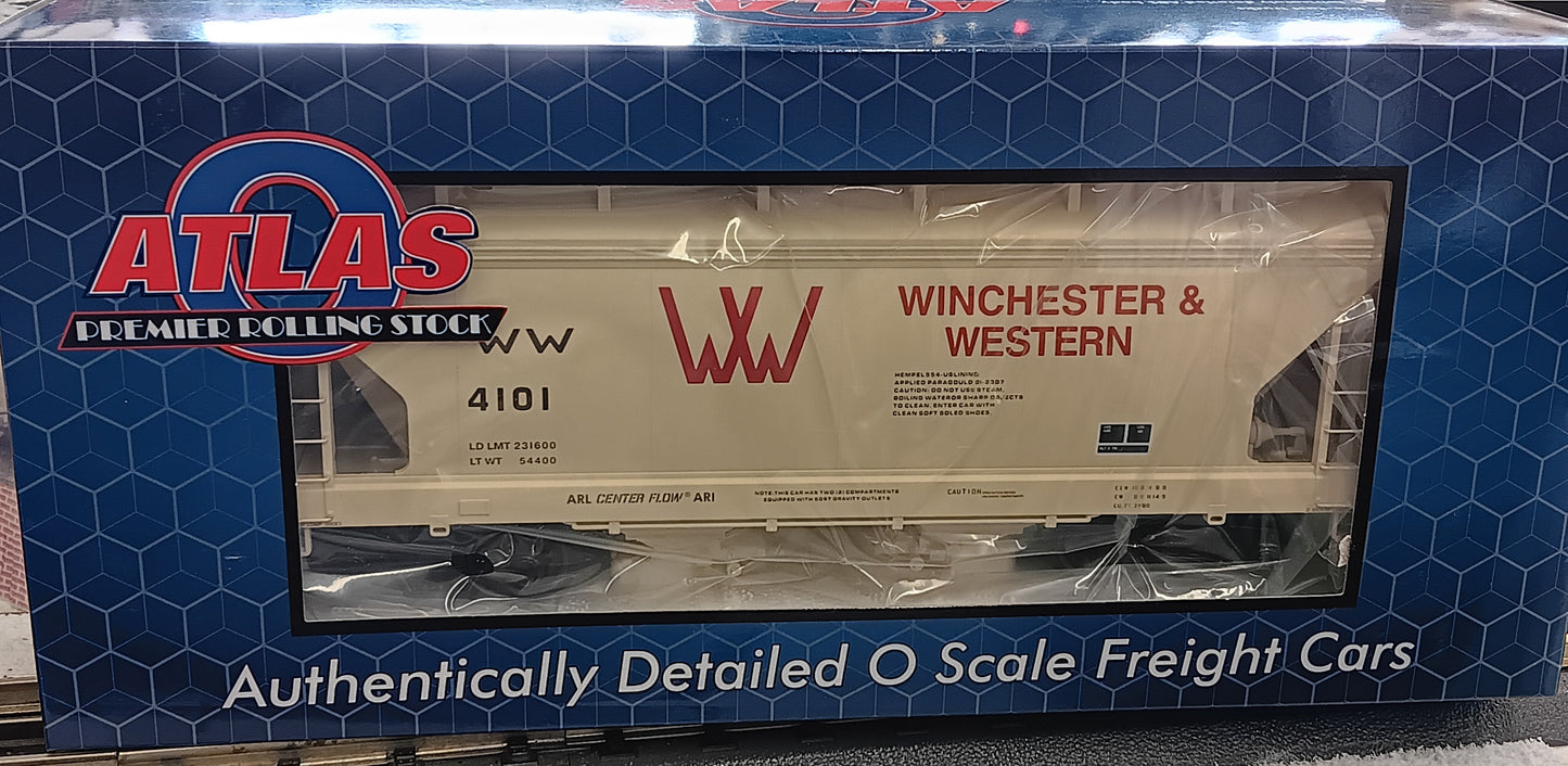 Atlas O PREMIER # 3001892-1 WINCHESTER & WESTERN 2-BAY CENTERFLOW HOPPER # 4101 - 3RL