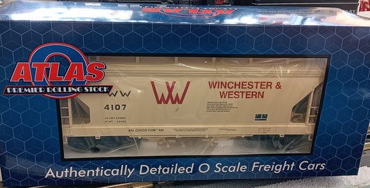 Atlas O PREMIER # 3001892-2 WINCHESTER & WESTERN 2-BAY CENTERFLOW HOPPER # 4107 - 3RL
