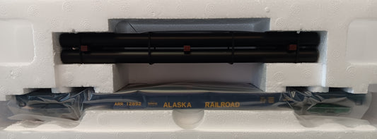 Atlas O TRAINMAN # 3001880-2 ALASKA RAILROAD 52'6" FLAT CAR W/ LOAD # 12892 - 3RL