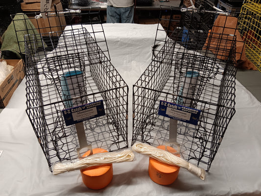 E-Z Catch # P-300-B-Kit ( Two Pack ) Quarter Size Crab Pot ( 24 x 12 x 12 )