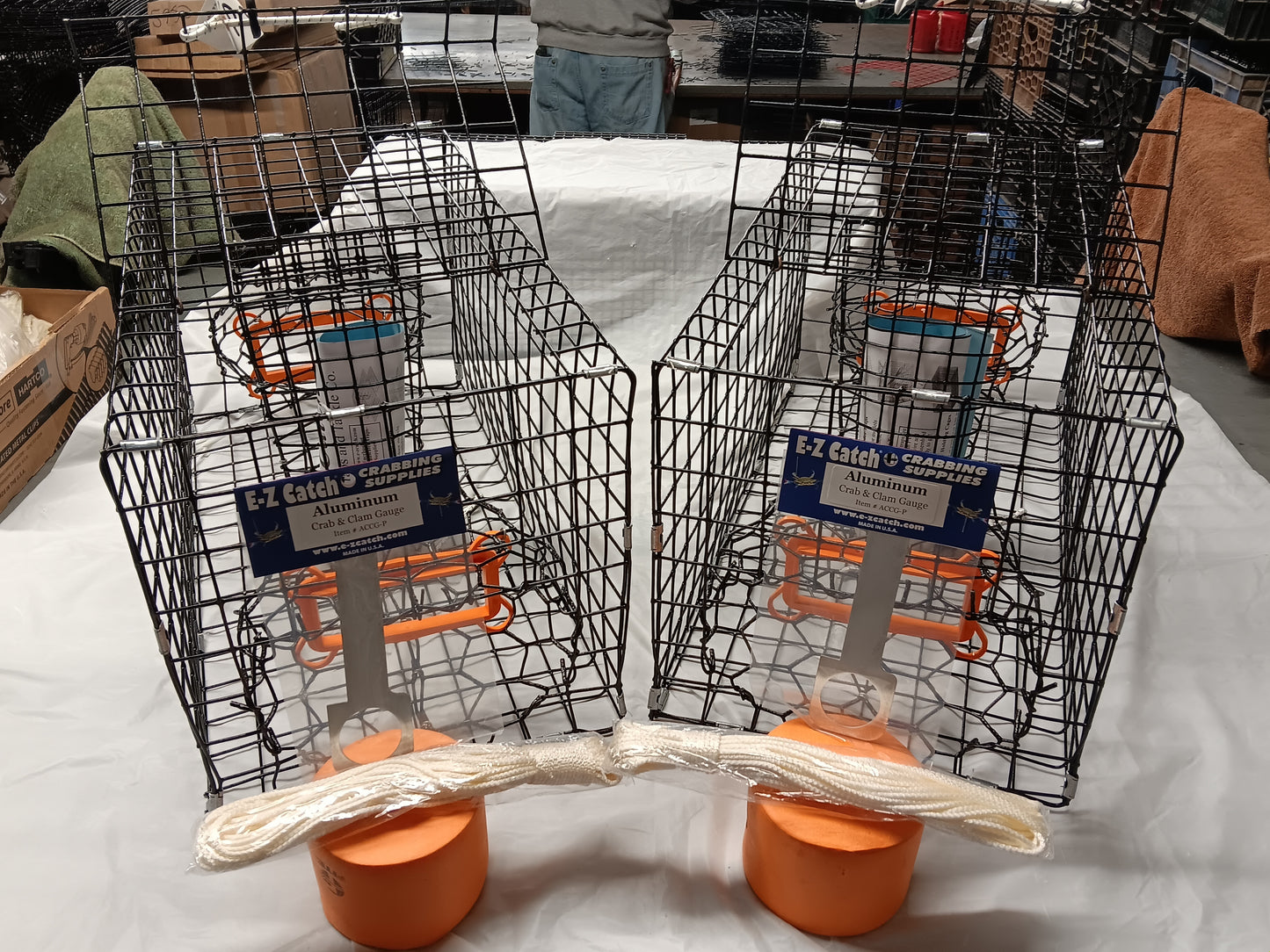 E-Z Catch # P-300-B-Kit-STE ( Two Pack ) Quarter Size Crab Pot ( 24 x 12 x 12 )