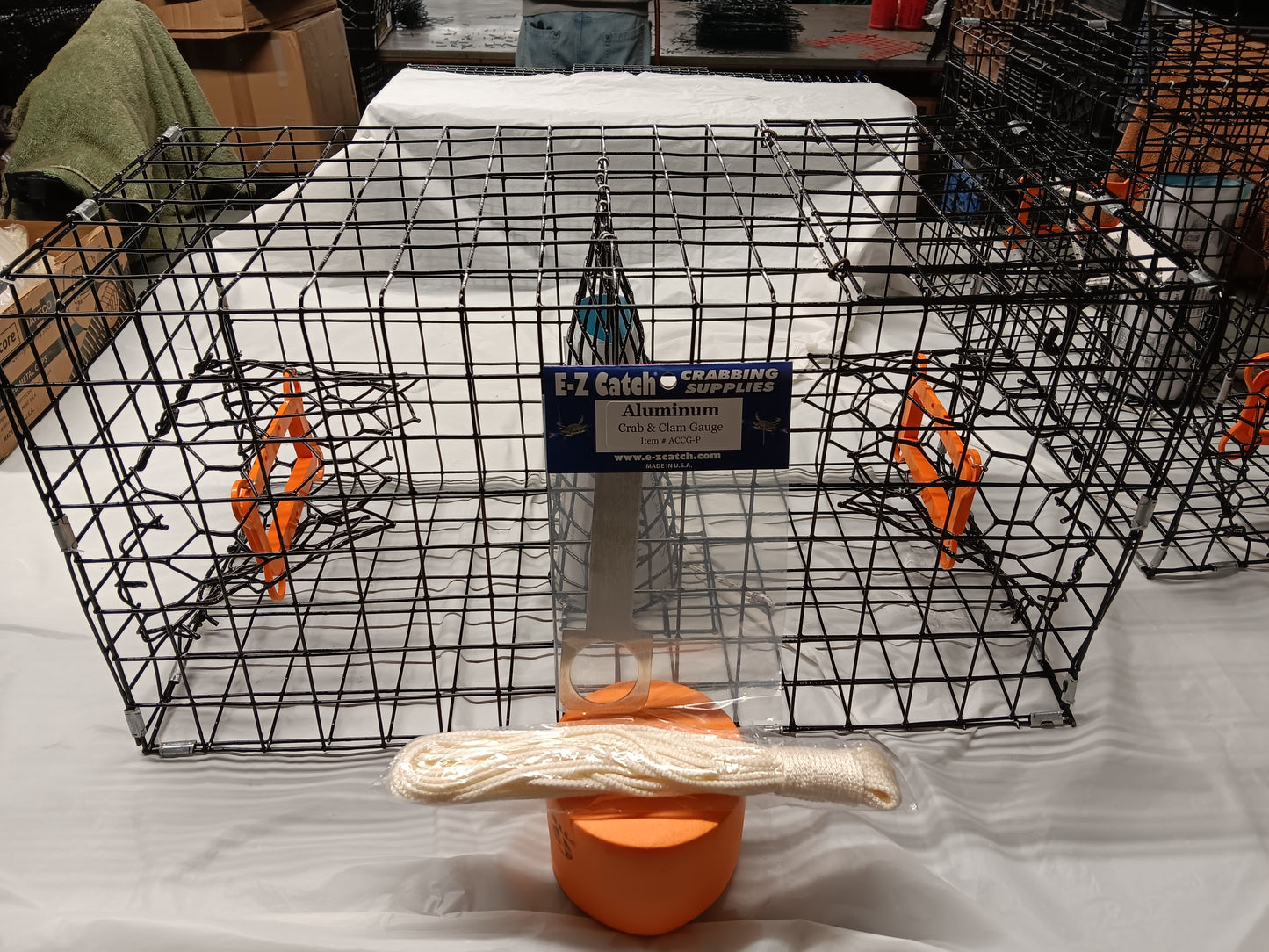 E-Z Catch # P-300-B-Kit-STE ( Two Pack ) Quarter Size Crab Pot ( 24 x 12 x 12 )