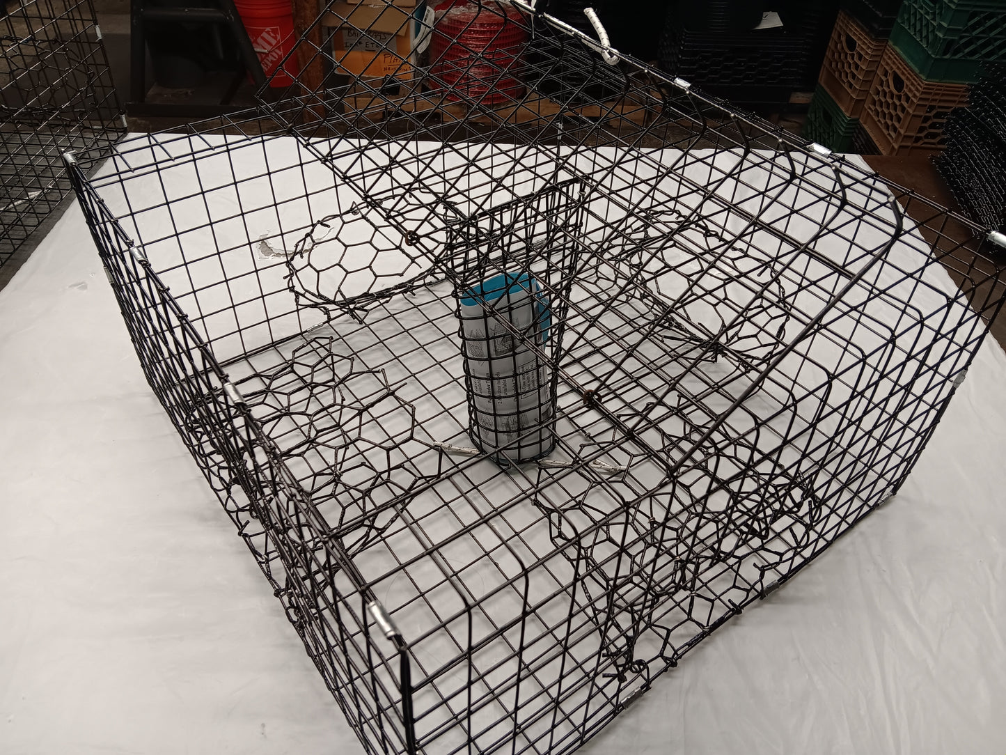 E-Z Catch # P-301-B-4F Half Size Maryland Style Crab Pot ( 24 x 24 x 12 )