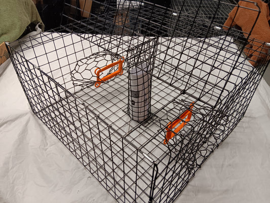 * PICK UP ONLY * E-Z Catch # P-301-B-STE Half Size Maryland Style Crab Pot ( 24 x 24 x 12 )