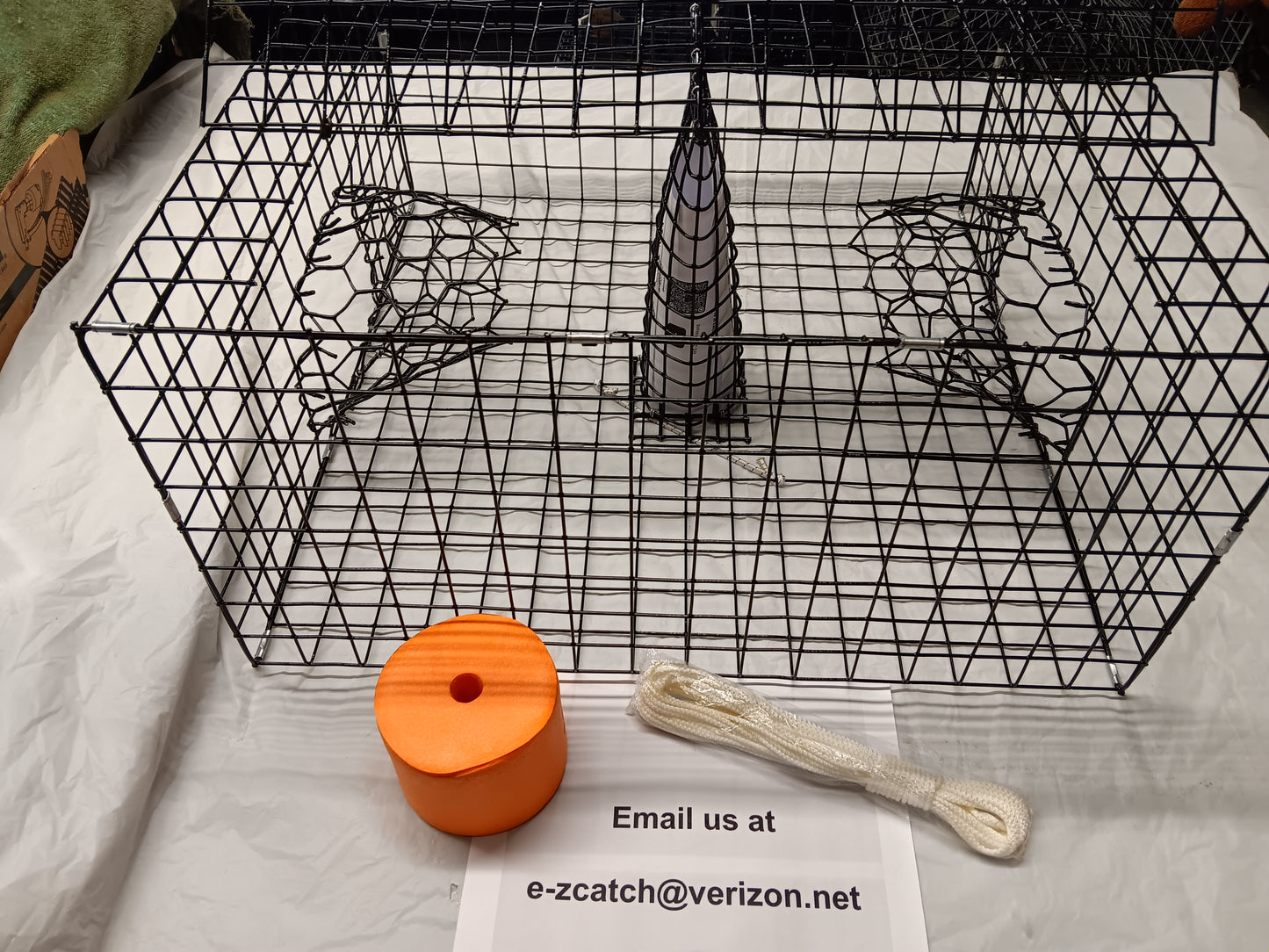 E-Z Catch # P-301-B-KIT Half Size Maryland Style Crab Pot ( 24 x 24 x 12 )