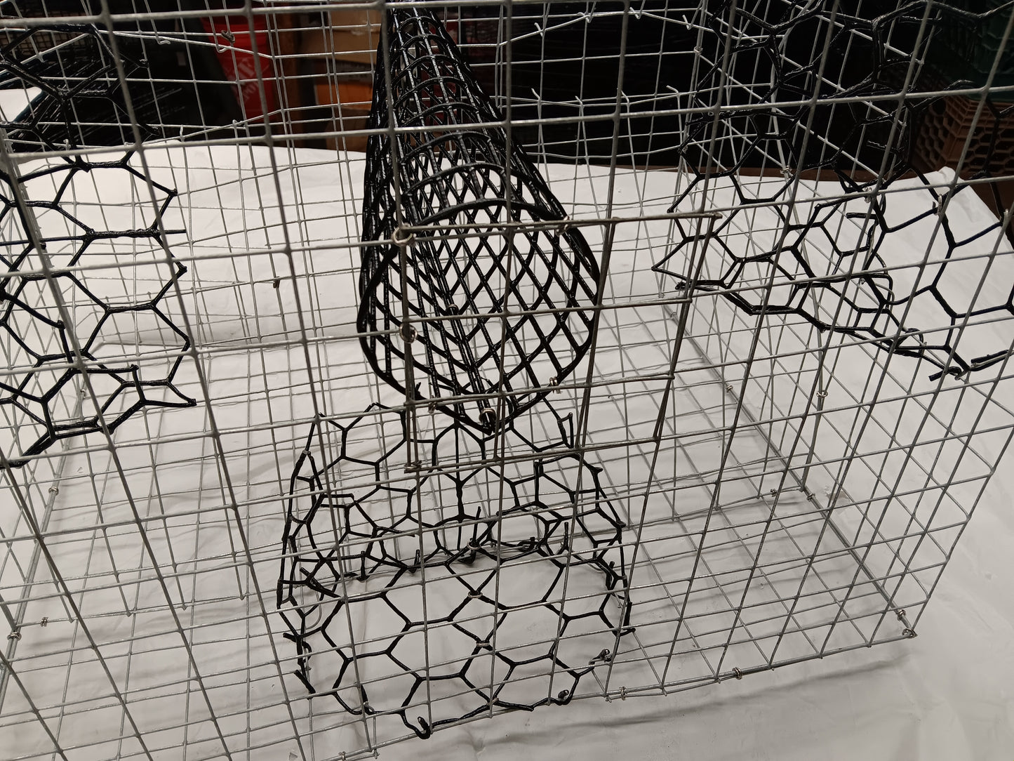 * PICK UP ONLY * E-Z Catch # G-302 ( Galvanized ) Full Size Maryland Style Crab Pots ( 24 x 24 x 18 )