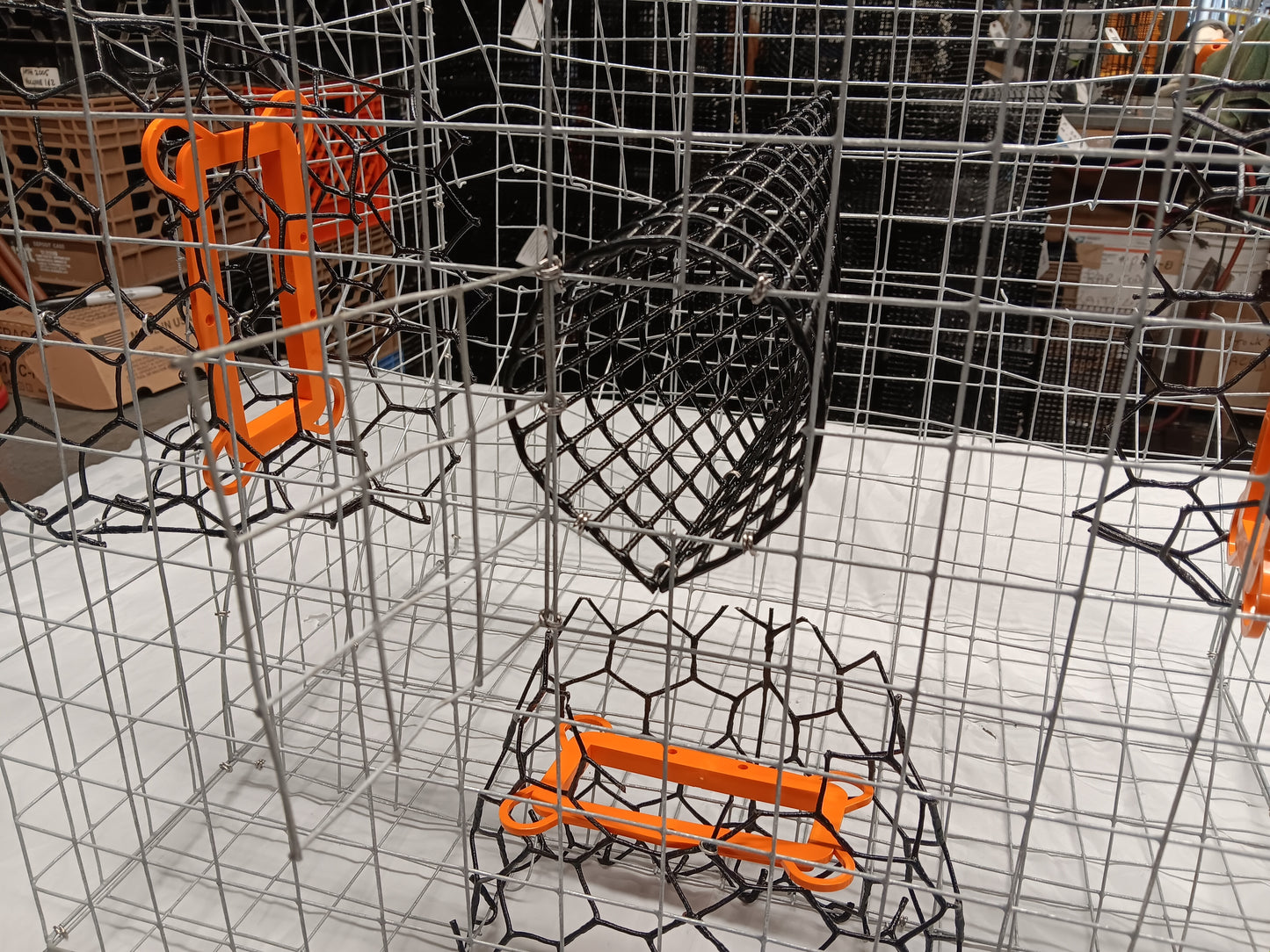* PICK UP ONLY * E-Z Catch # G-302-STE ( Galvanized ) Full Size Maryland Style Crab Pots ( 24 x 24 x 18 )