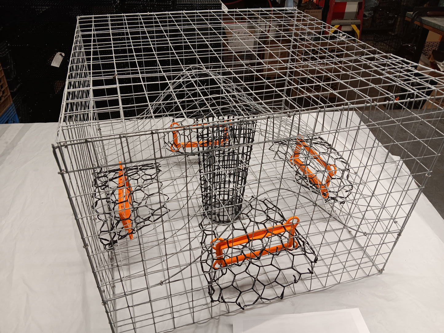 * PICK UP ONLY * E-Z Catch # G-302-LTE ( Galvanized ) Full Size Maryland Style Crab Pots ( 24 x 24 x 18 )