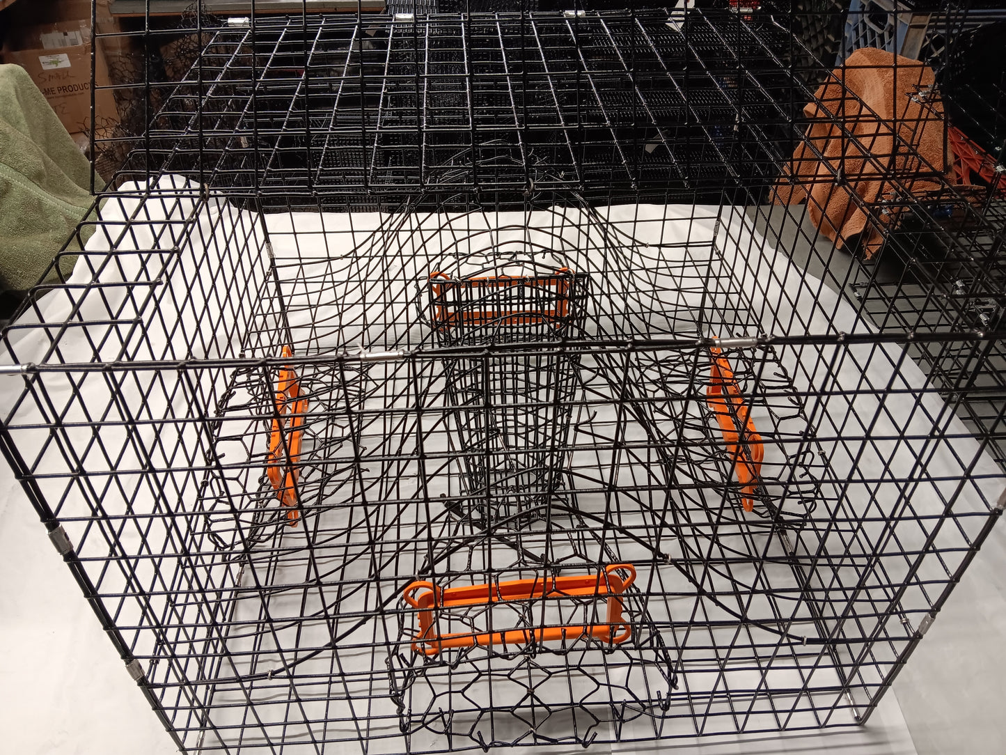 * PICK UP ONLY * E-Z Catch # P-302-LTE Full Size Maryland Style Crab Pots ( 24 x 24 x 18 )