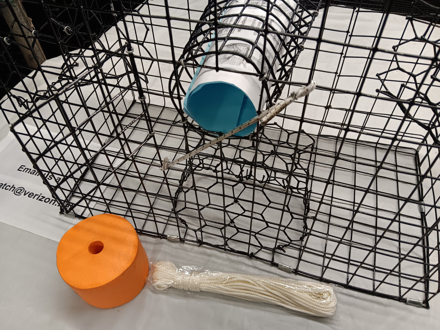 E-Z Catch # P-301-B-4F-KIT Half Size Maryland Style Crab Pot ( 24 x 24 x 12 )