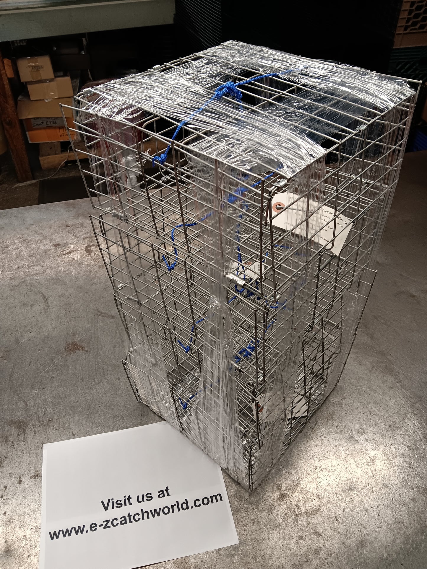 *PICK UP ONLY* E-Z Catch ( 4 PACK ) G-400 Series Two Door ( Galvanized Edition ) Weekender Two Door Crab Traps
