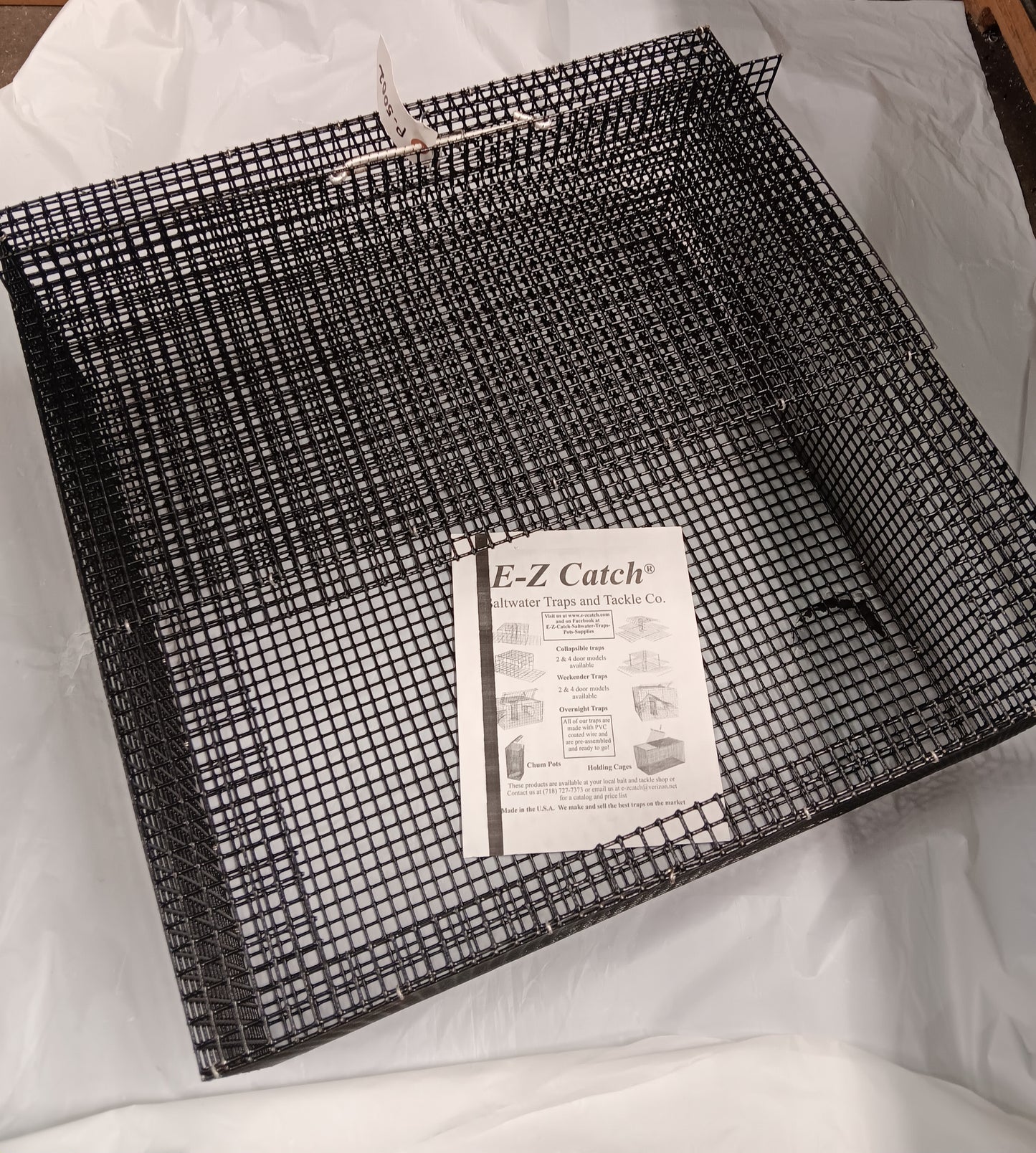 E-Z Catch # P-5002 Holding Cage ( Pick Up Only ) 24 x 24 x 10 ( 1/2 x 1/2 mesh )