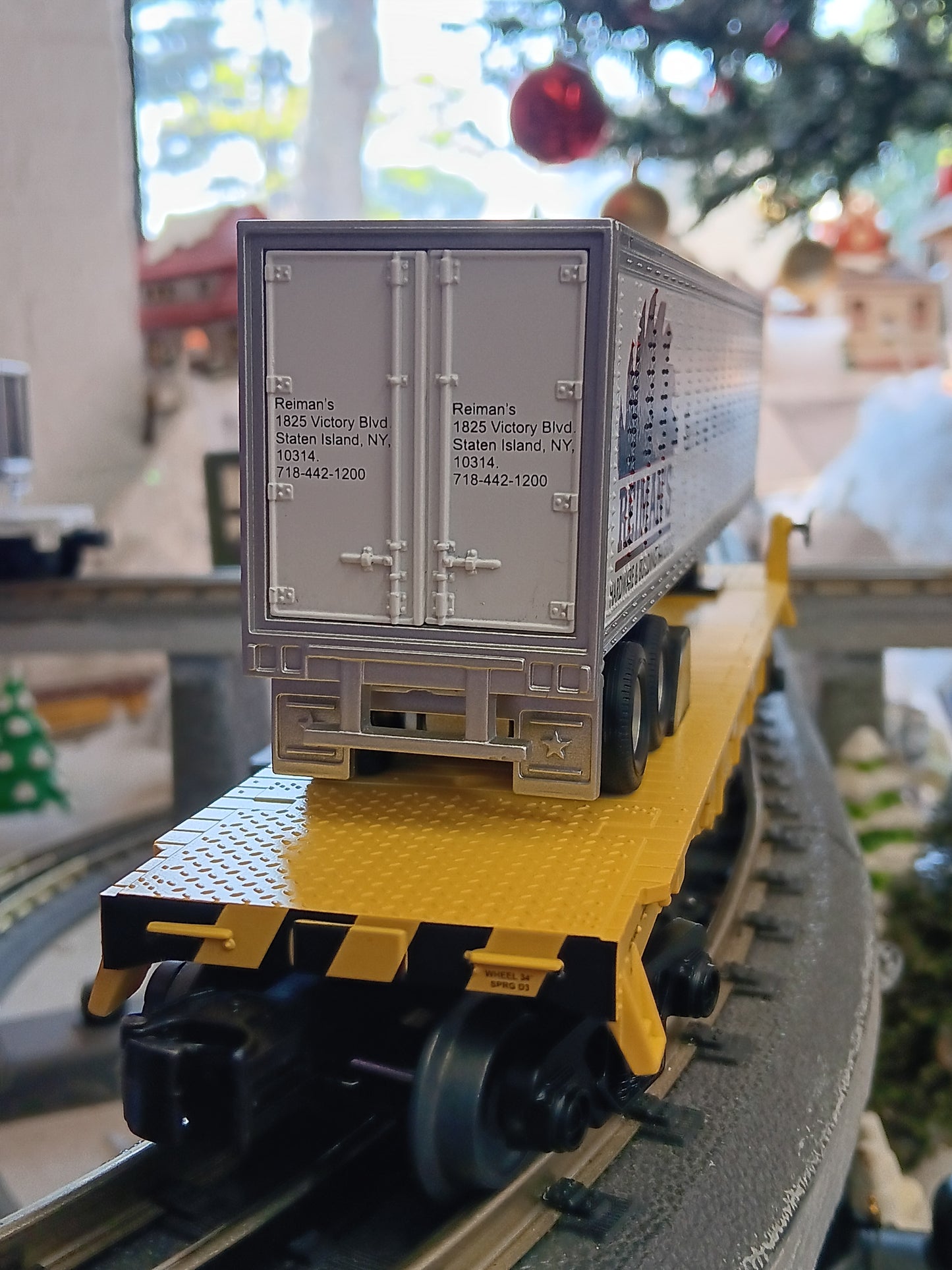 E-Z Catch Custom MTH # 30-76988 SIRT O Gauge Flat Car # 502 w/ REIMANS HARDWARE Trailer