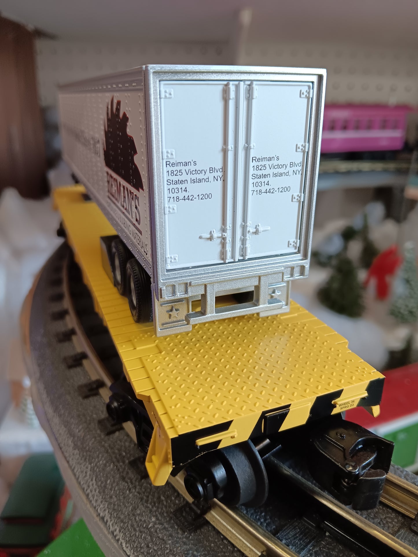 E-Z Catch Custom MTH # 30-78601 SIRT O Gauge Flat Car # 505 w/ REIMANS HARDWARE Trailer