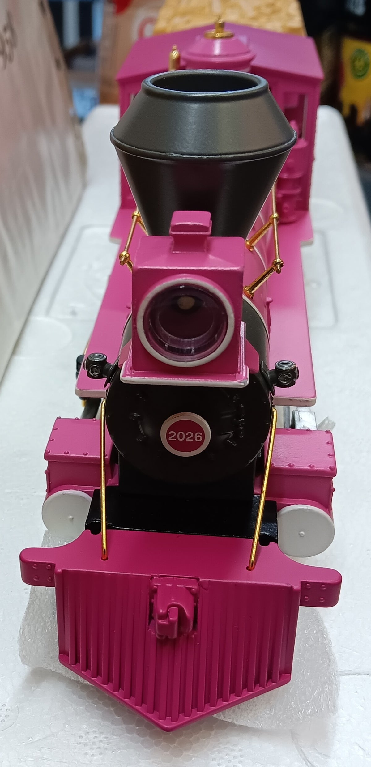E-Z Catch Custom Run MTH Railking 4-6-0 Cancer Awareness Ten Wheeler Steam Engine & Tender # 30-1919-1