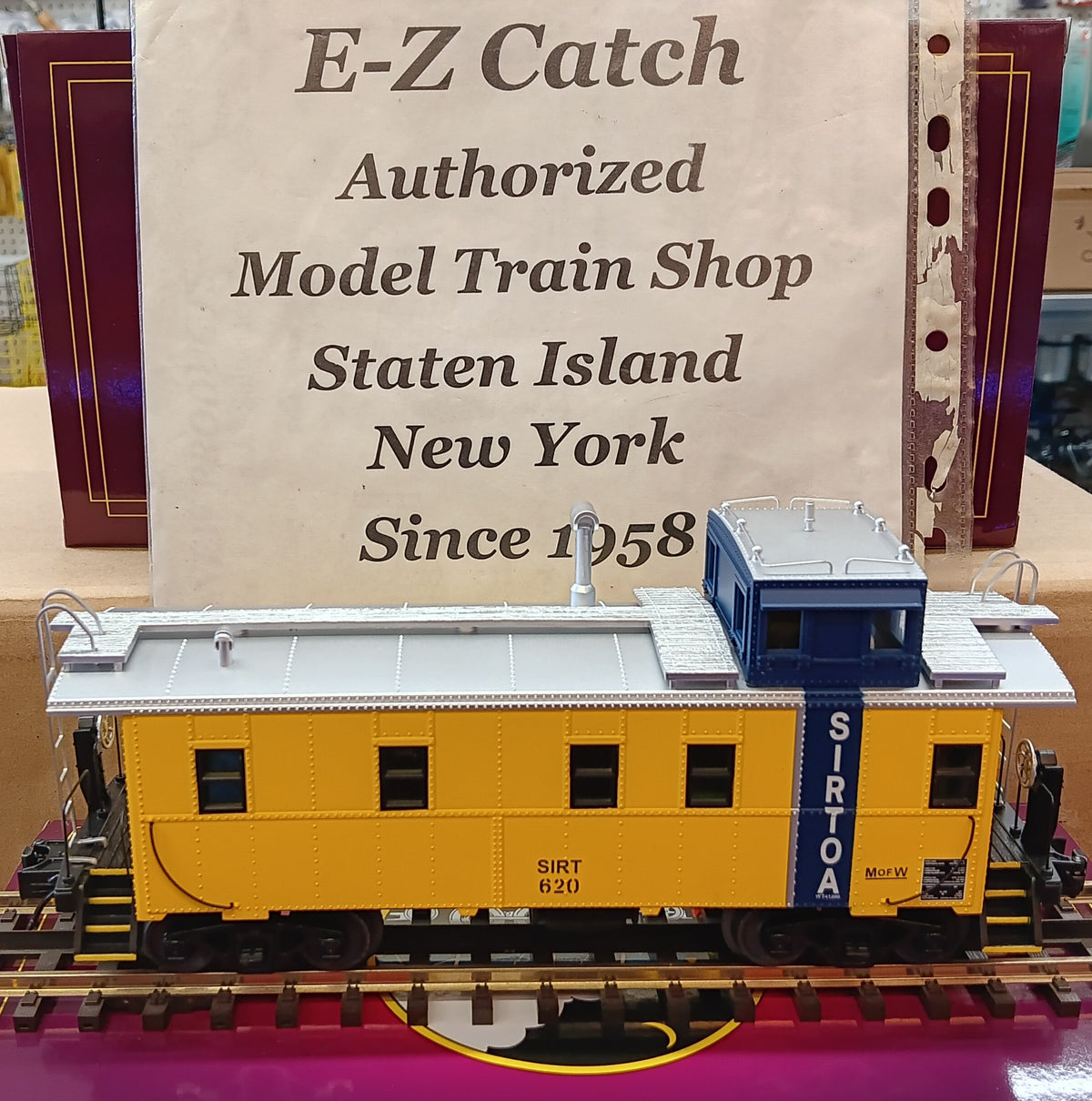 E-Z CATCH EXCLUSIVE Staten Island Rapid Transit Offset Steel Caboose MTH Premier # 20‑91911