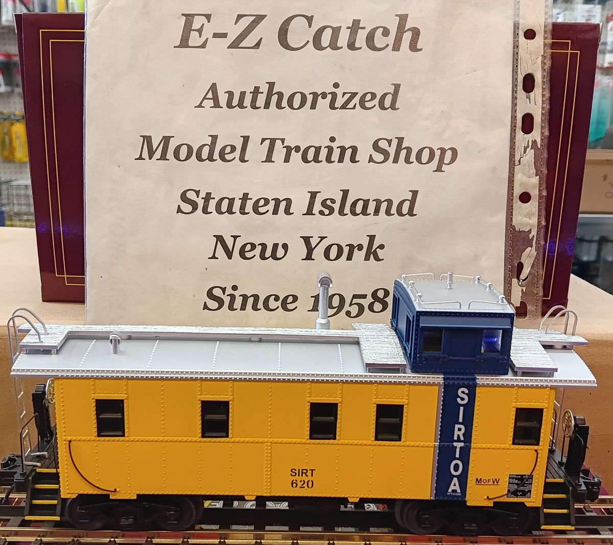 E-Z CATCH EXCLUSIVE Staten Island Rapid Transit Offset Steel Caboose MTH Premier # 20‑91911