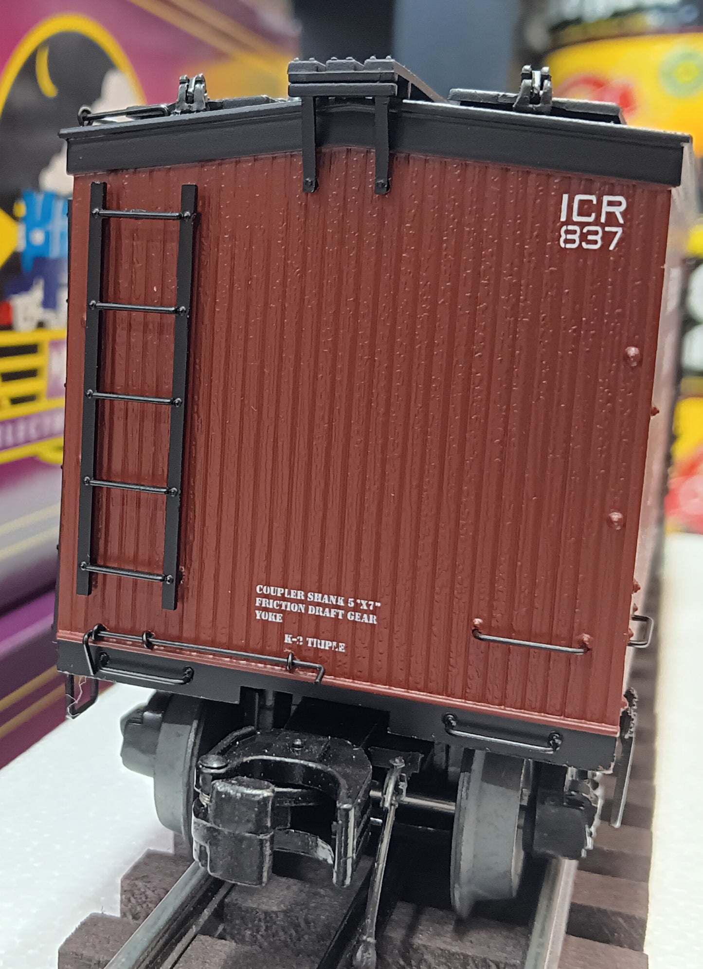 E-Z Catch  CTTA Custom run Intercolonial Railway of Canada MTH premier 36' Woodsided Reefer Car