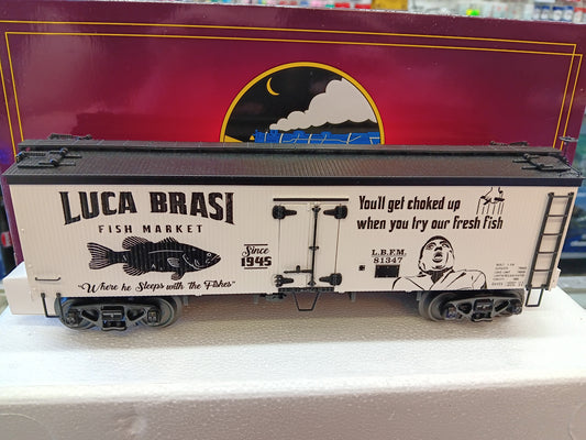 MTH Premier # 20-94804 O Scale Luca Brasi Fish Market 36’ Woodsided Reefer Car