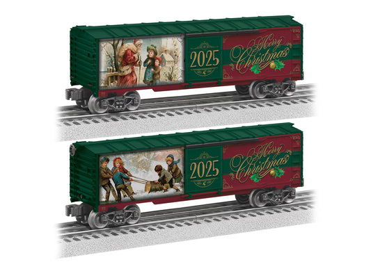 In Stock Lionel 2025 Annual Christmas O Gauge Box Car # 2528100