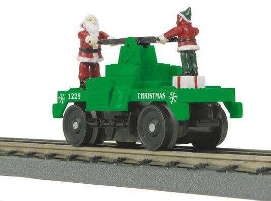 MTH RailKing # 30-5256 O Gauge Christmas Operating Hand Car
