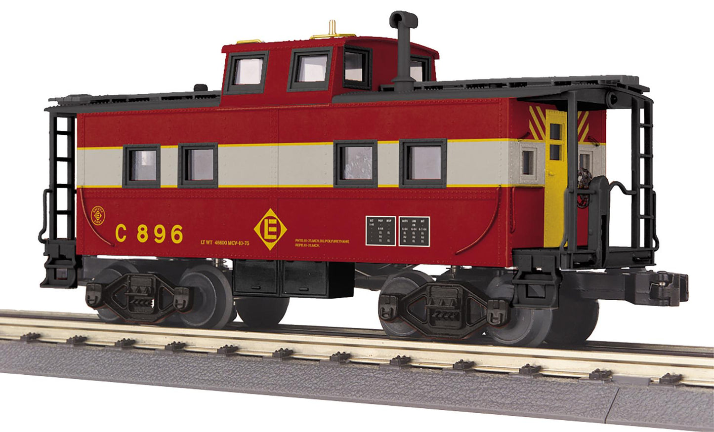 Pre Order ( ETA June 2026 ) MTH RailKing # 30-77418 O Gauge Erie Lackawanna Steel Caboose