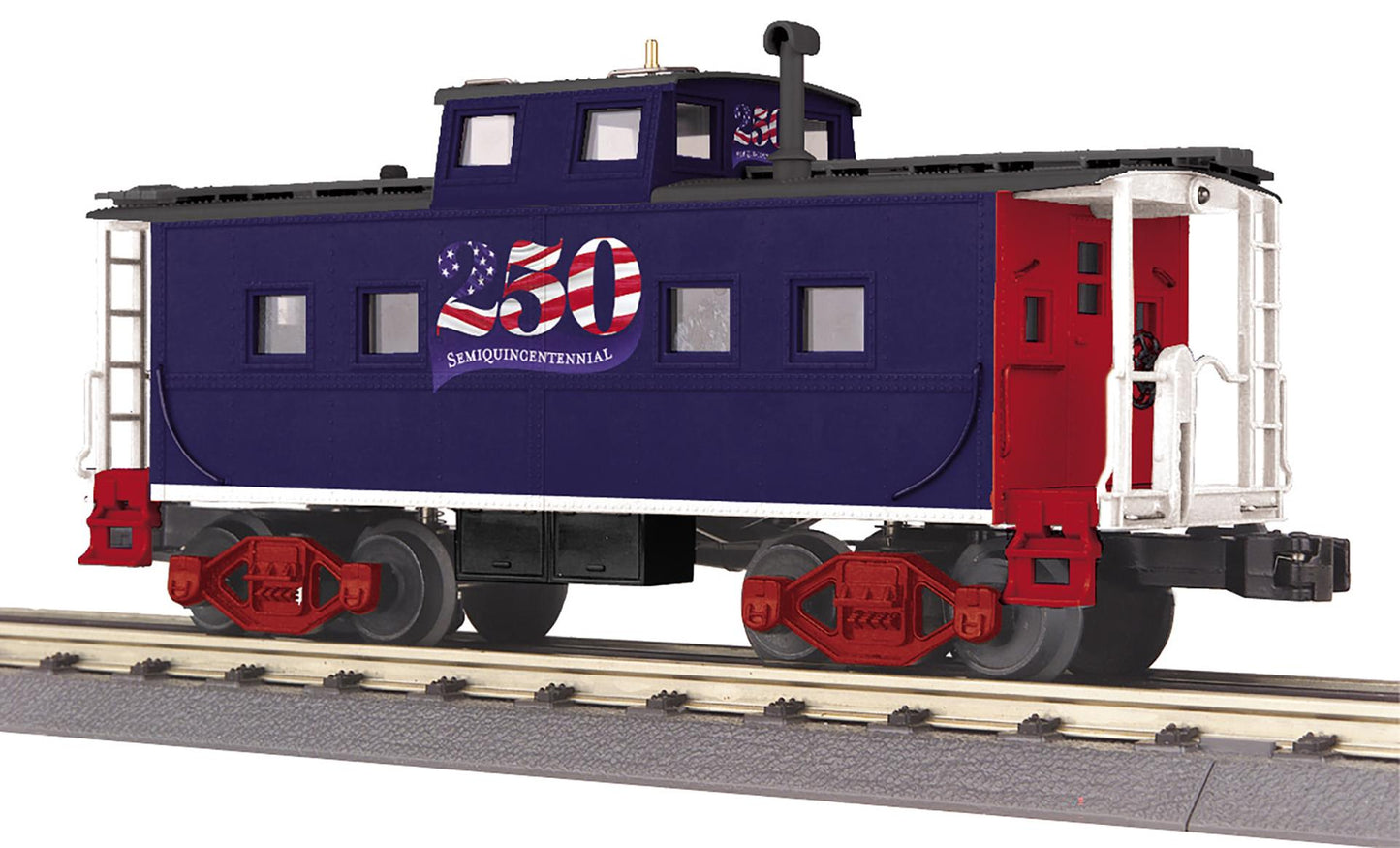 Pre Order ( ETA June 2026 ) MTH RailKing # 30-77421 O Gauge Semiquincentennial Steel Caboose