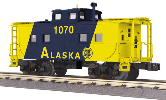 Pre Order ( ETA June 2026 ) MTH RailKing # 30-77423 O Gauge Alaska Steel Caboose