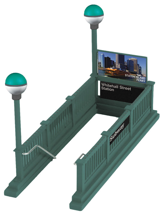 MTH RailKing # 30-90665 O Gauge Whitehall Street Station Subway Entrance