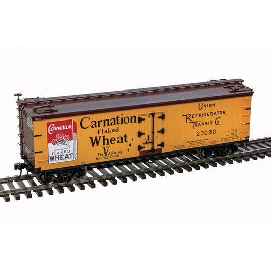 Atlas O # 3001682-1/2 Carnation Flaked Wheat 40' Wood Reefer ( Choose from 2 DIFFERENT road numbers )