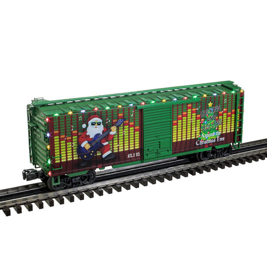 NEW 2025 Atlas O Premier # 3001779 40' PS-1 Box Car w/6' Door Christmas ( Lighted ) # ATLX25 ( 3-Rail )