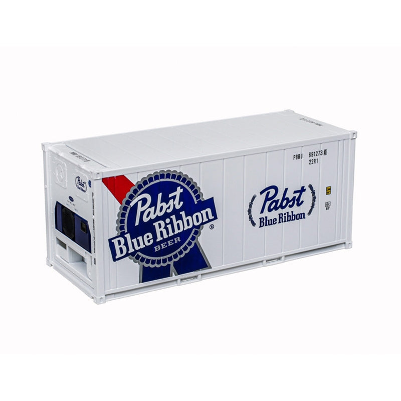 4-Pack Atlas O Gauge # 3002595-1/2/3/4 ( 4 Pack ) 20' Refrigerated Container PABST BLUE RIBBON [PBRU 6912345, 6912495, 6912561, 6912730]
