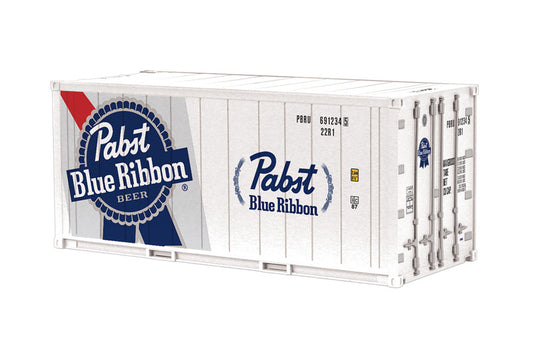 4-Pack Atlas O Gauge # 3002595-1/2/3/4 ( 4 Pack ) 20' Refrigerated Container PABST BLUE RIBBON [PBRU 6912345, 6912495, 6912561, 6912730]