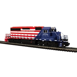 * Pre Order * ( ETA Late 2026 ) Atlas O PREMIER # 30138772 SD40-2 LOCOMOTIVE READING AND NORTHERN 1776 (RED/WHITE/BLUE) - 3RL