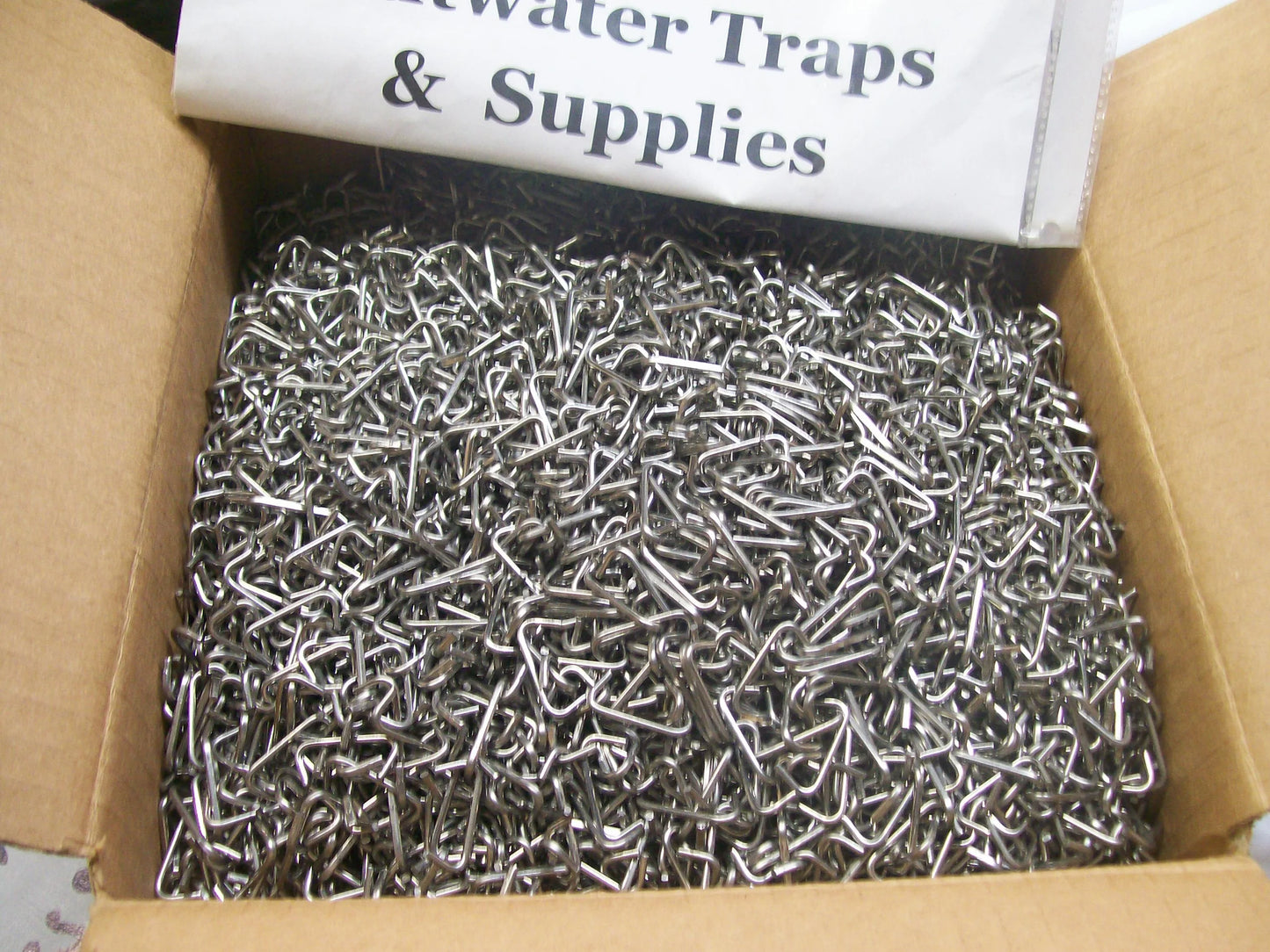 25 Pound Box Stainless Steel Blunt 15 Gauge Loose Hog Rings Size 3/4 inch