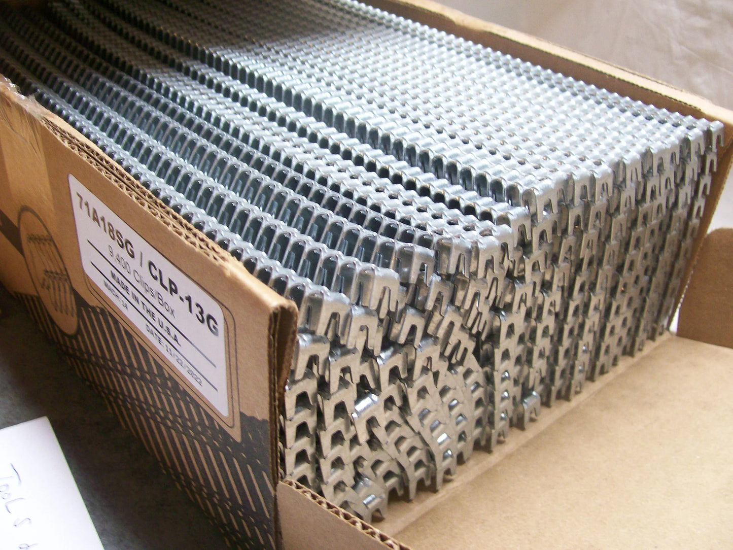 Encore Hartco # E-Clip 71A18SG ( 13-G ) Galvanized box of 9400 clips