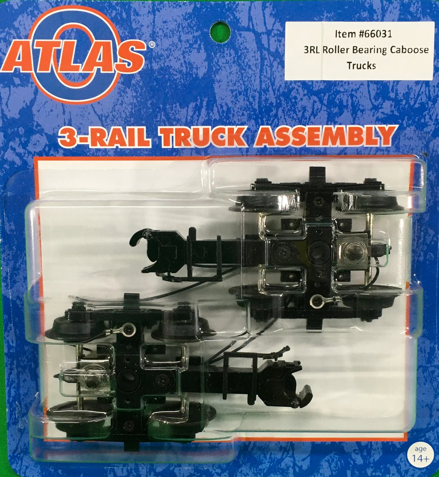 Atlas O # 66031  3-Rail Roller Bearing Caboose Trucks