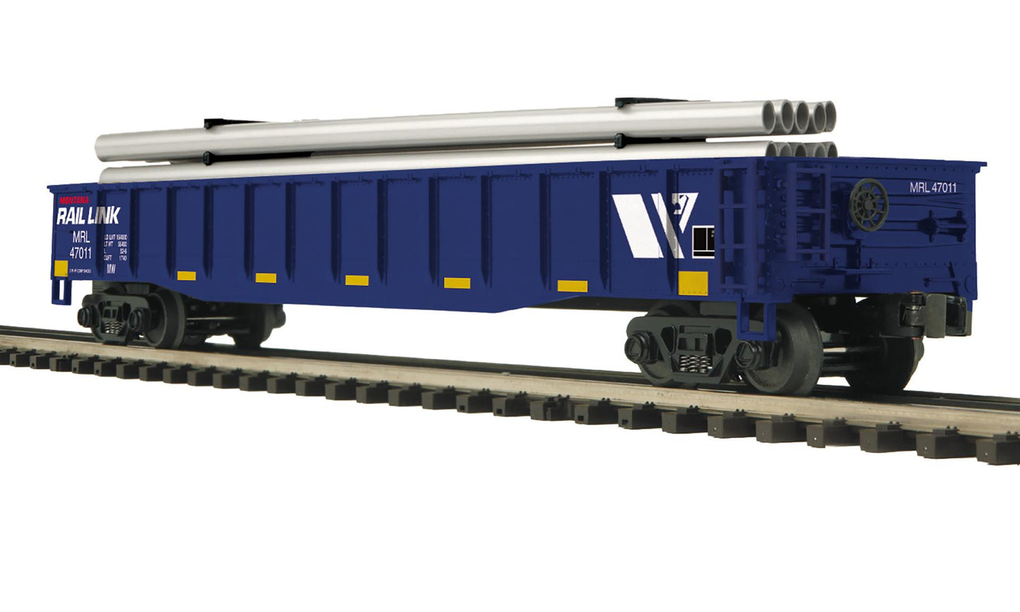 *Pre Order* ( ETA September 2026 ) MTH O Scale Premier # 20-95870 Montana Rail Link Gondola Car w/Pipe Load