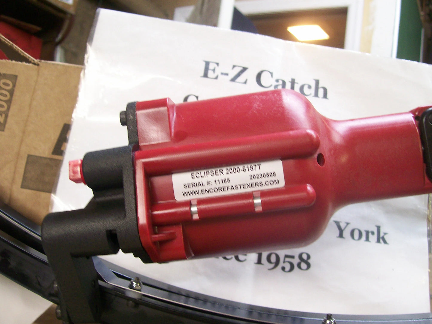 Encore Hartco Eclipser Red # 2000-6187T Clinch Clip Tool with ( WA36TW ) # 110H23-SALEX ALUMINUM CLIPS
