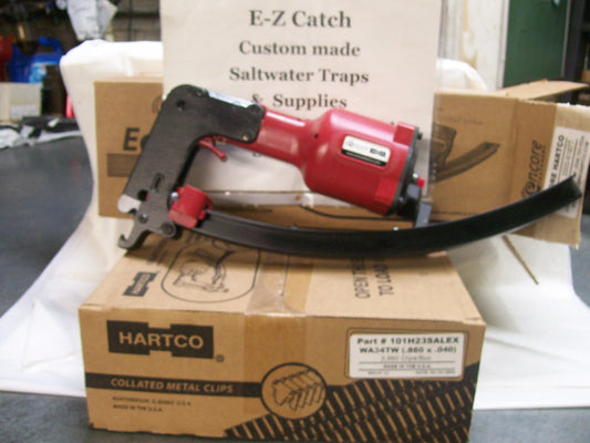 Encore Hartco Eclipser Red # 2000-6187T Clinch Clip Tool with ( WA34TW ) # 101H23SALEX ALUMINUM CLIPS