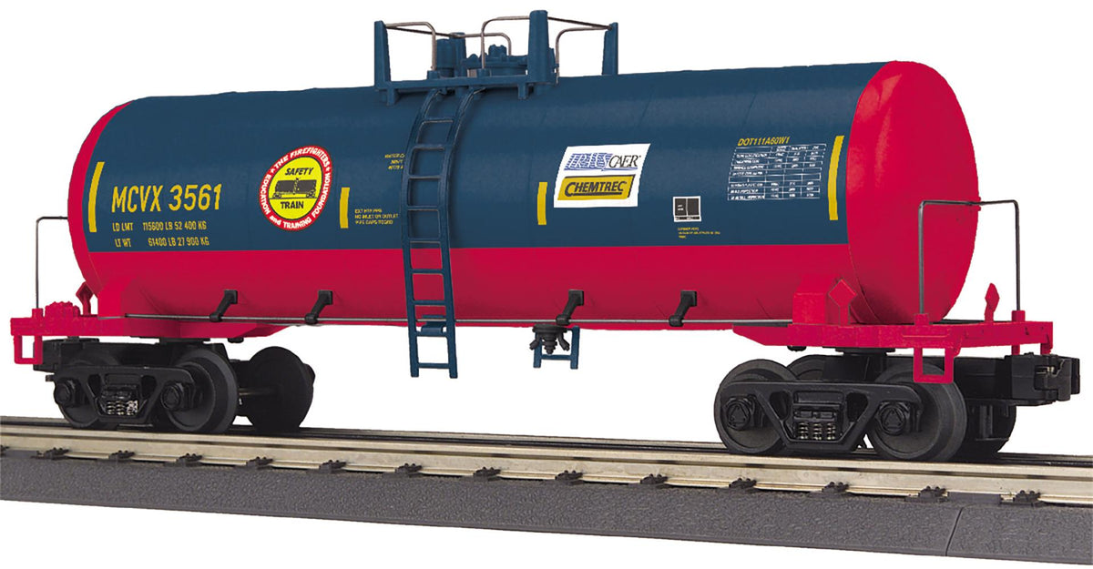 *PRE-ORDER* MTH RailKing # 30-73683 O Gauge Safety Train Modern Tank Car Rd 3561 - ETA May 2027