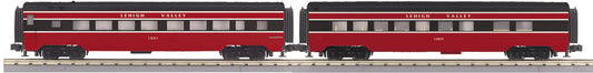 *PRE-ORDER* MTH RailKing # 30-68338 Lehigh Valley 2-Car 60’ Streamlined Coach/Diner O Gauge (ETA 2027)