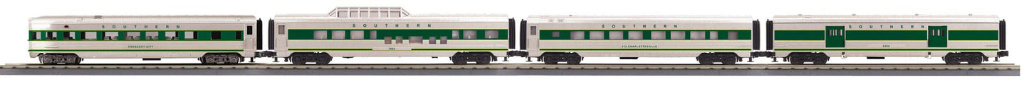 *PRE-ORDER* MTH RailKing # 30-68341 Southern 4-Car 60’ Streamlined Passenger Set - ETA 2027