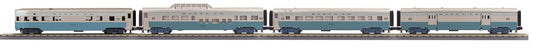 *PRE-ORDER* MTH RailKing # 30-68349 Santa Fe 4-Car 60’ Streamlined ABS Passenger Set O Gauge - ETA 2027