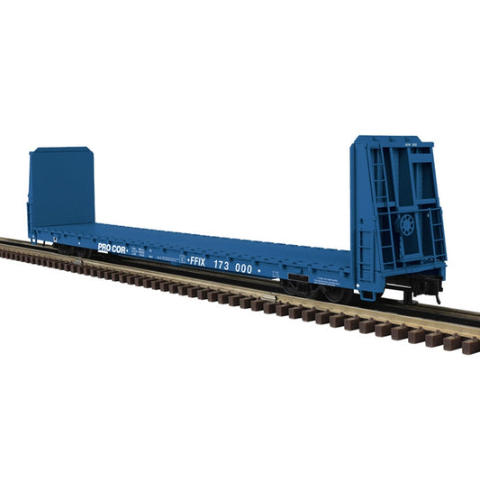 Atlas O Trainman # 3001927 62' BULKHEAD FLAT CAR PROCOR (FFIX)  - 3RL